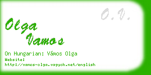 olga vamos business card